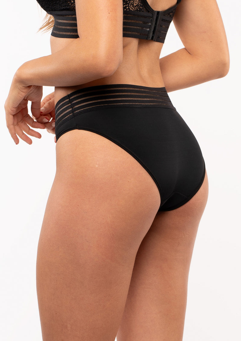 Calzón Tipo Panty Con Detalle en Tull REF 10008