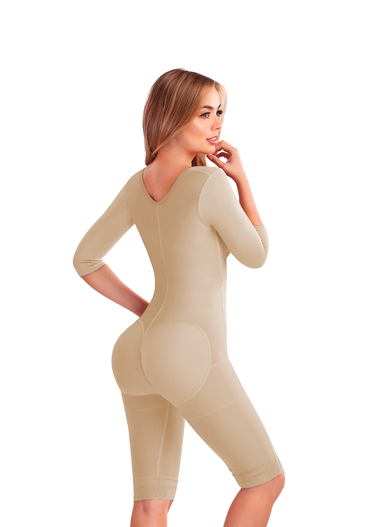 Faja a la Rodilla Con Copas Prehormadas y Mangas REF 3166