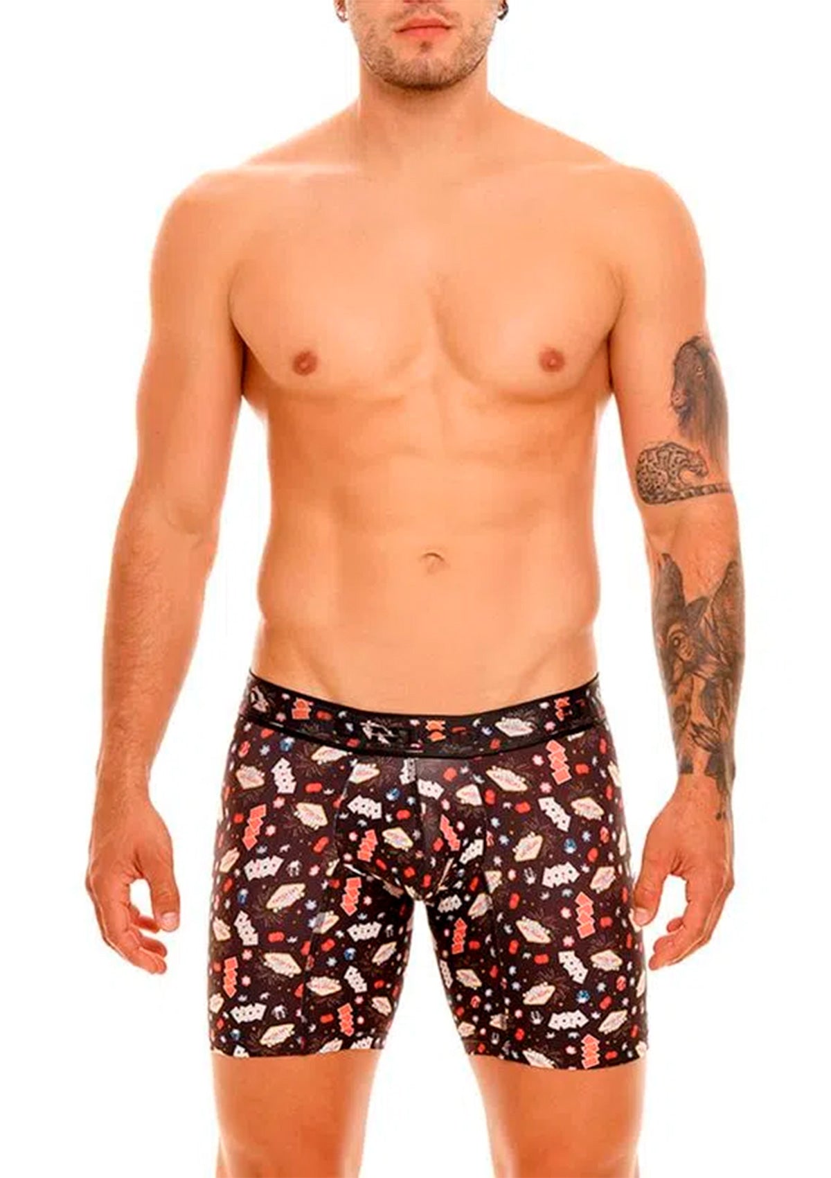 BOXER MEDIO CASINO MICROFIBRA