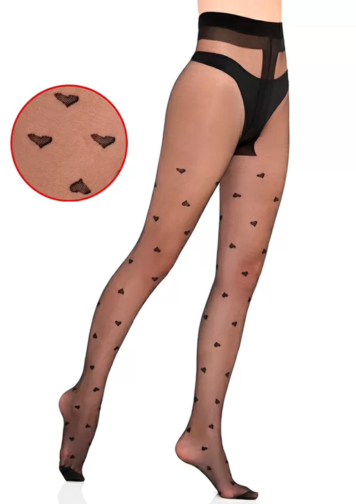 Panty Media Pantalón Diseño Corazones ¡In Love!
