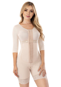 Faja Powernet Postoperatoria Manga Larga Sobre Busto Tipo Short REF 3215