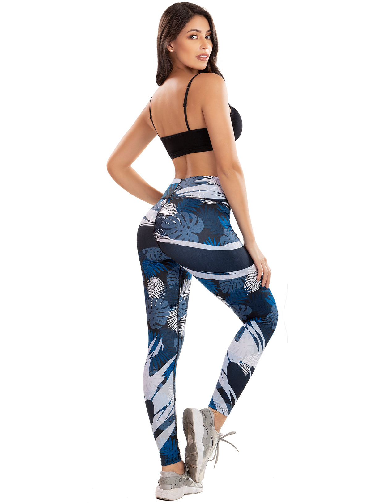 Calza Tipo Leggings Reductora POWER SLIM Selva Azul Ref.: 7005E