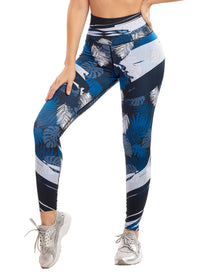 Calza Tipo Leggings Reductora POWER SLIM Selva Azul Ref.: 7005E