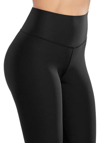 Calza Tipo Leggings Deportiva con FAJÓN Negra 7035