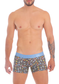BOXER CORTO CYBORG MICROFIBRA