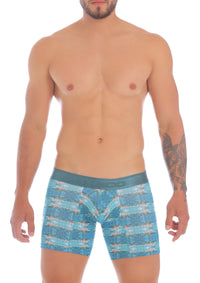 BOXER MEDIO WATERFRONT ESTAMPADO MICROFIBRA