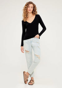 LIAX Camiseta Manga Larga de Algodón Orgánico. Elegancia que se siente.