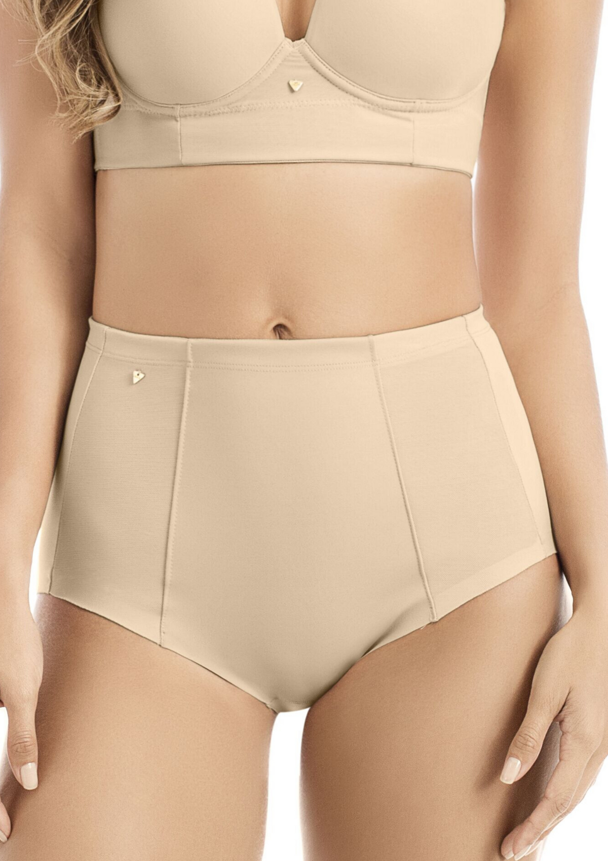 Calzón Faja Alto Con Cortes en Powernet REF 102220