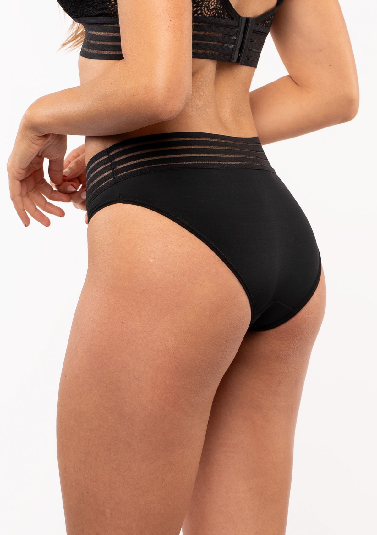RJ Calzón Tipo Panty Con Detalle en Tull EVOZZE REF 10008 – evozze