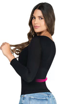 Camiseta modeladora escote Corazón