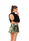 Crop Top manga larga