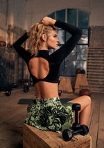 Crop Top manga larga