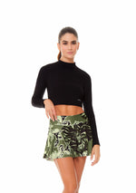 Crop Top manga larga