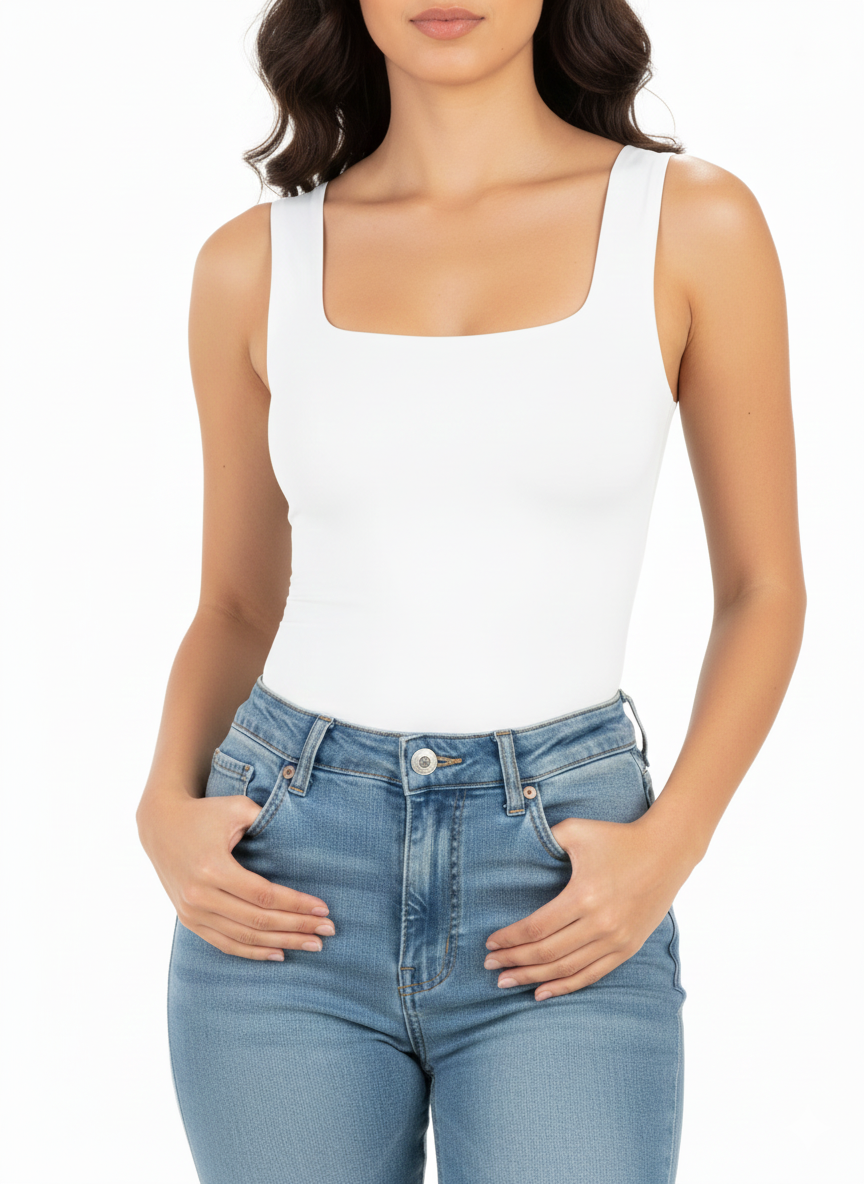 Camiseta Clara Cool Balance Shape Elegancia Estructurada con Sensación de Segunda Piel. REF 5204