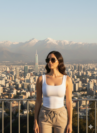 Camiseta Clara Cool Balance Shape Elegancia Estructurada con Sensación de Segunda Piel. REF 5204