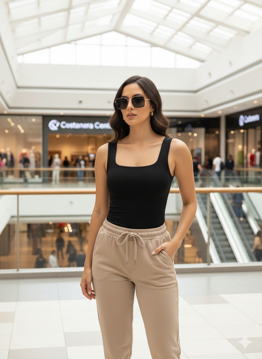 Camiseta Clara Cool Balance Shape Elegancia Estructurada con Sensación de Segunda Piel. REF 5204