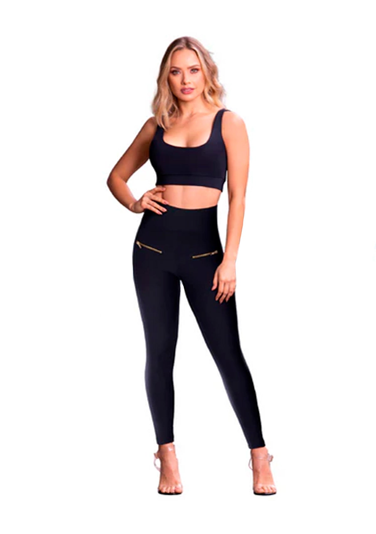 Leggins con cremallera fashion
