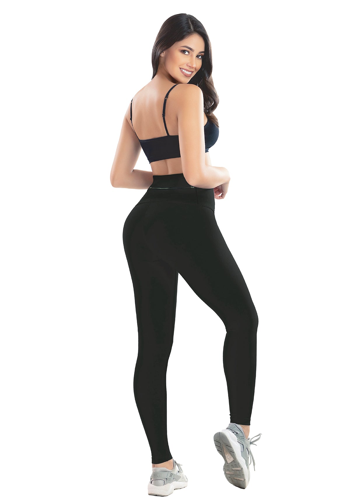 Leggins Cintura Alta con Zipper REF 7116