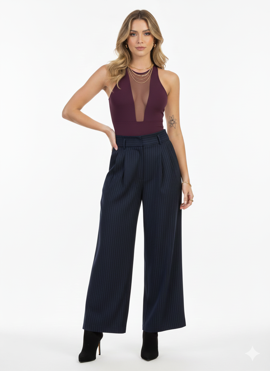 Body Con Transparencias Amelie - evozze