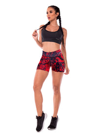 Short Red Black