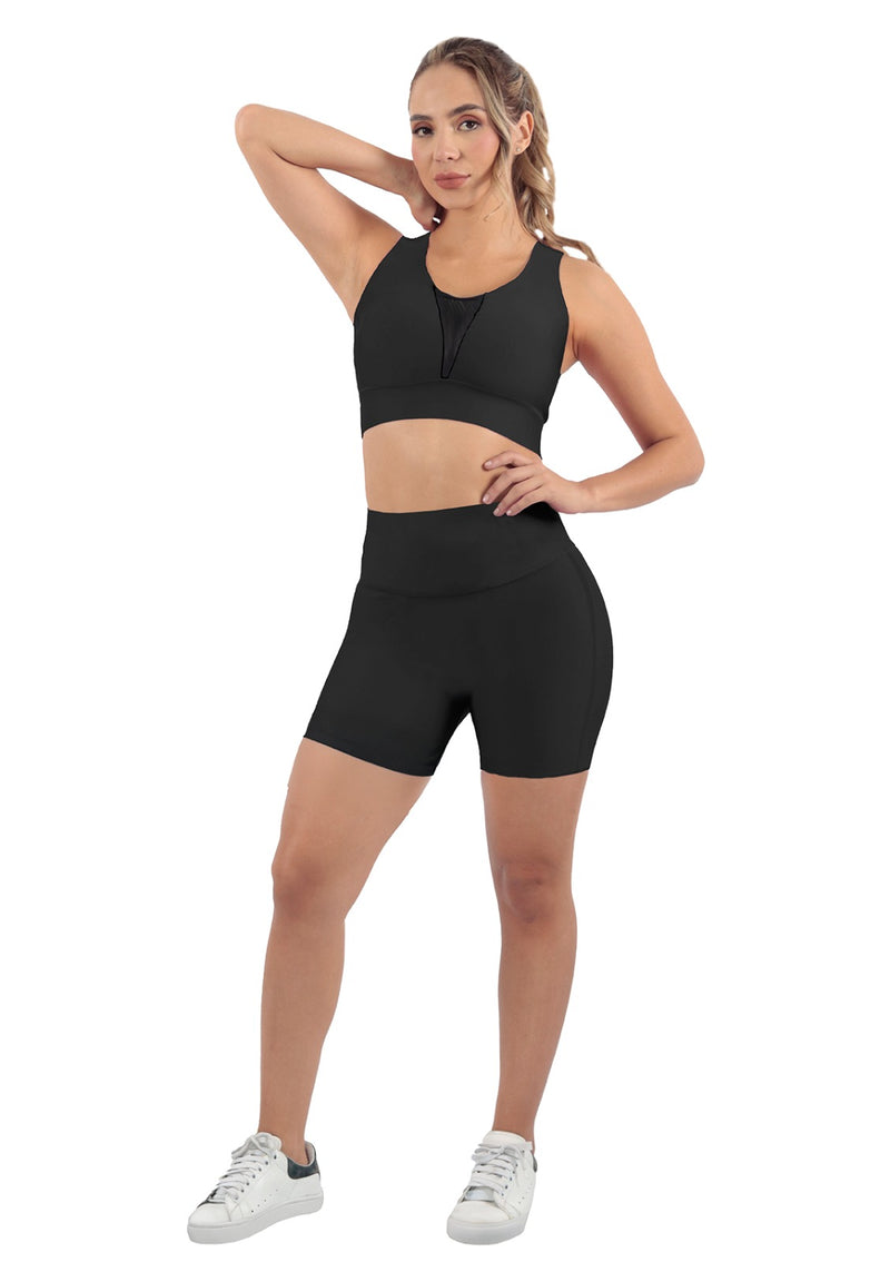 Short Deportivo con Bolsillo Posterior en Cintura Media REF 7136