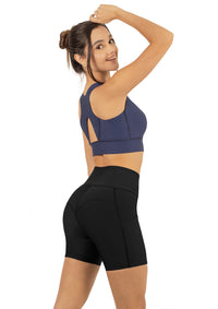 Short Deportivo Cintura Alta con Bolsillos Laterales REF 7117