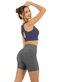 Short Deportivo Cintura Alta con Bolsillos Laterales REF 7117