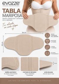 Tabla Abdominal Tipo Mariposa EVOZZE REF 511