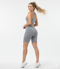 Short Deportivo Cintura Alta con Bolsillos Laterales REF 7117