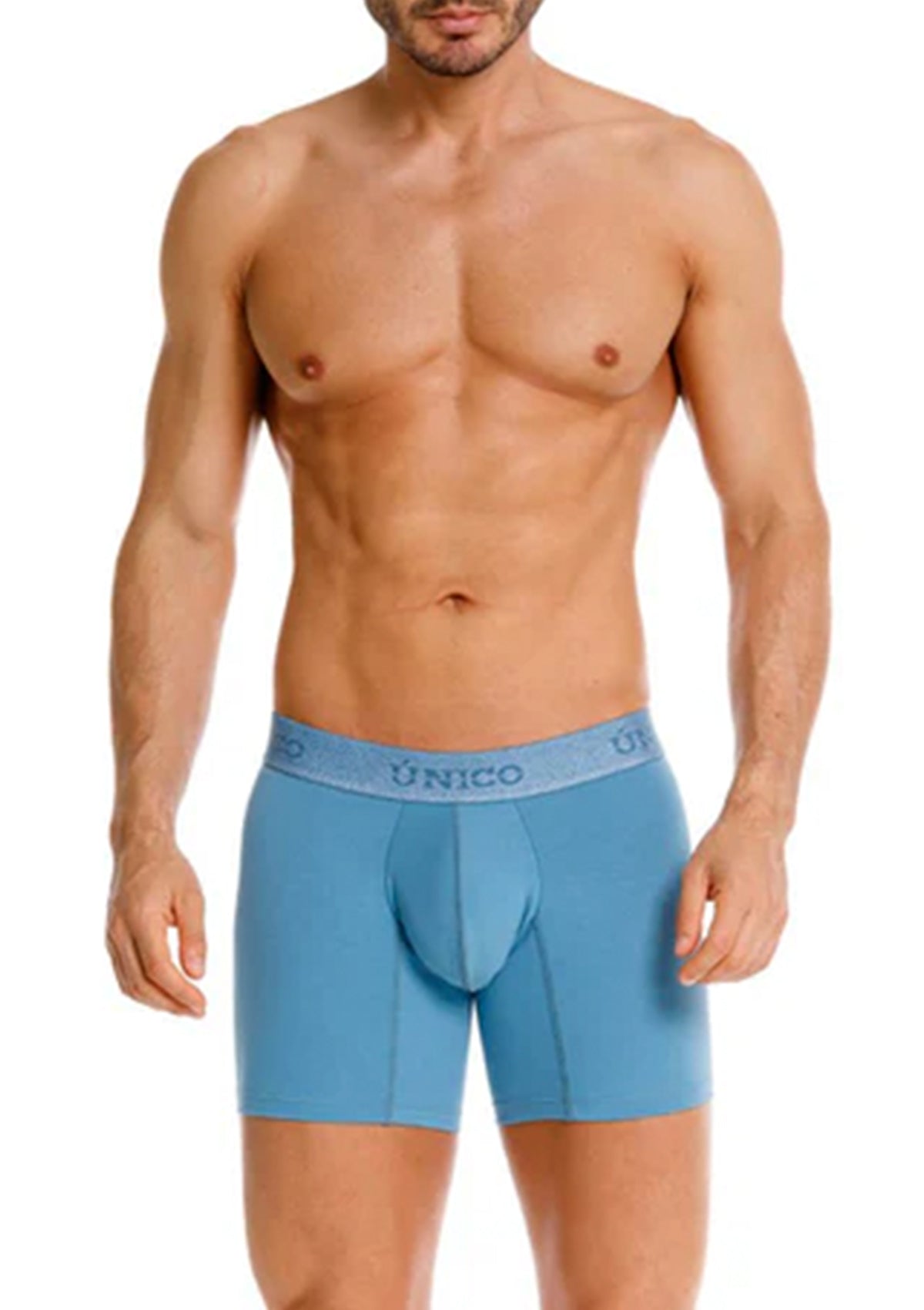BOXER MEDIO TEAL ALGODÓN