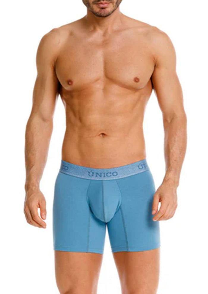 BOXER MEDIO TEAL ALGODÓN