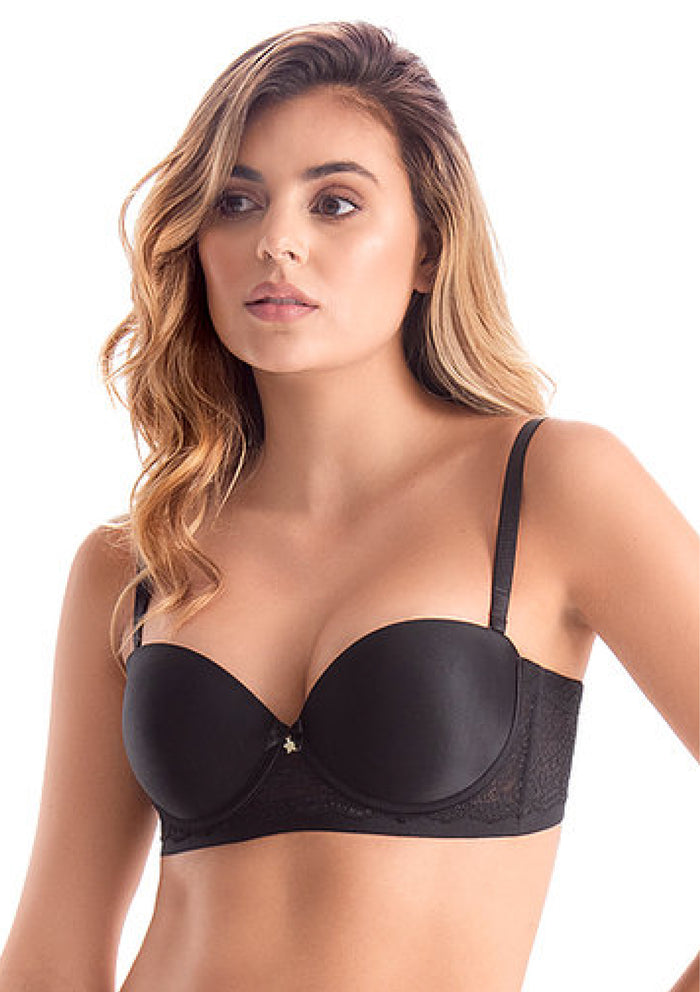 Strapless · Realce Incorporado · Encaje Copa B y C REF 101148 - evozze