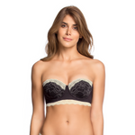 Strapless · Realce incorporado · Encaje Negro