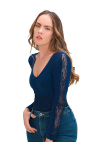 Body faja exterior PREMIUM SMART SECRET diseño sin hombros manga larga –  evozze