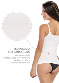 ¡Figura Esbelta! Camiseta Modeladora Seamless con Tirantes Finos