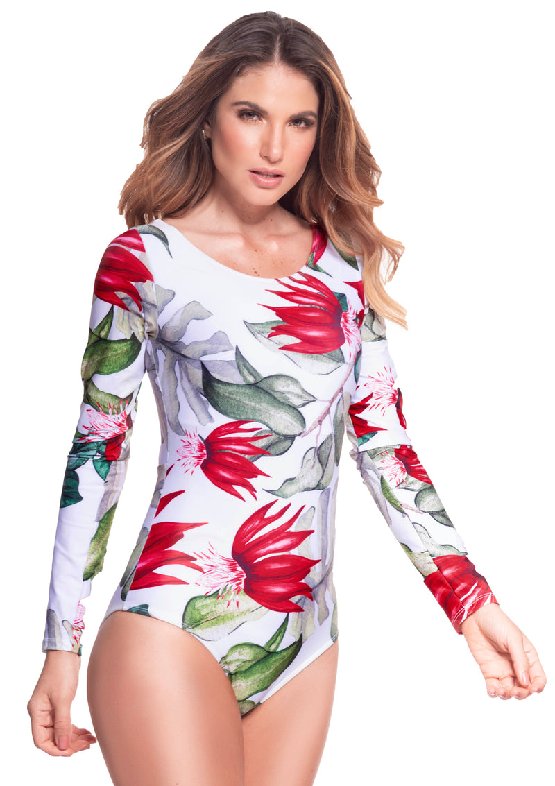 Traje de baño flores