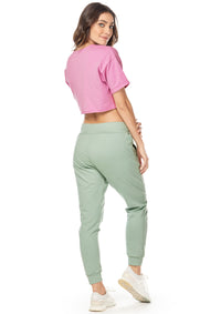 Camiseta Deportiva Bordada Lila