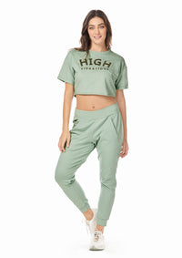Camiseta Deportiva Bordada Verde