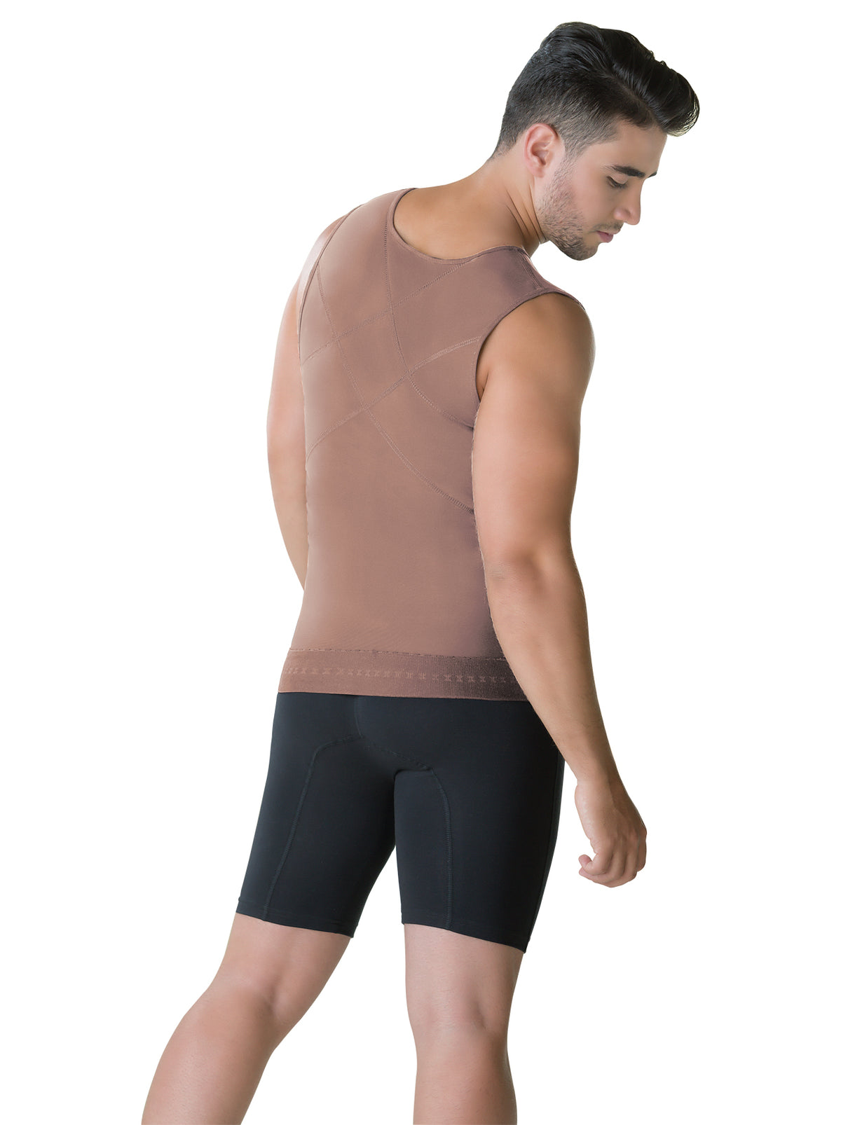 Faja Hombre Reductora Evozze tipo Chaleco y/o Camiseta con Cierre y Powernet REF 4005