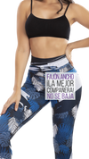 Calza Tipo Leggings Reductora POWER SLIM Selva Azul Ref.: 7005e