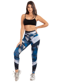 Calza Tipo Leggings Reductora POWER SLIM Selva Azul Ref.: 7005e