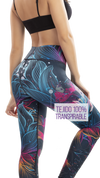 Calza Tipo Leggings Reductora POWER SLIM Flores Neon Ref.: 7005e