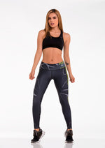 Leggings Deportivo Black Membrana