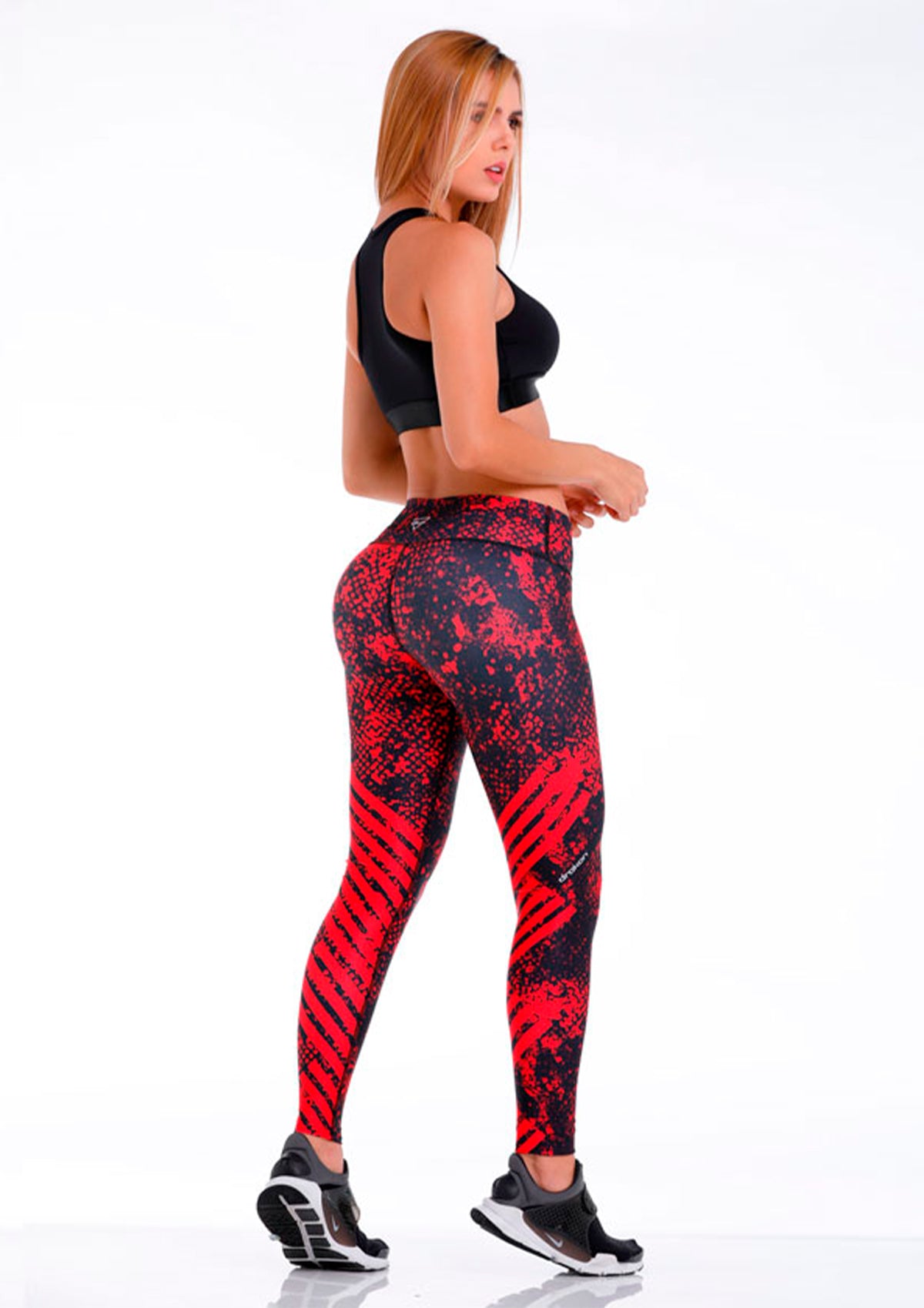 Leggings Deportivo Red Black