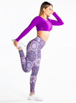 Calza Tipo Leggings Reductora POWER SLIM Cosmo Violeta