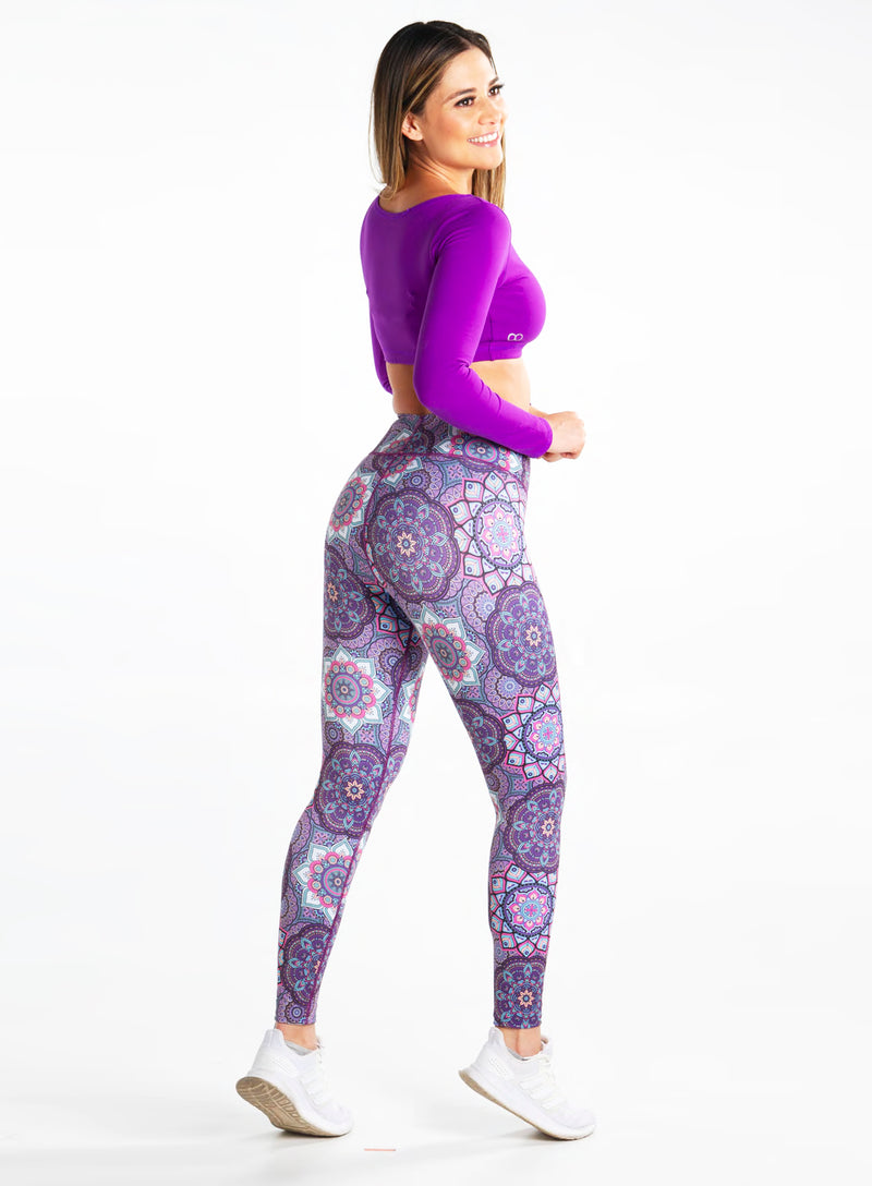 Calza Tipo Leggings Reductora POWER SLIM Cosmo Violeta