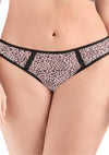 Panty con cortes laterales Caramelo