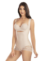 Faja Tipo Body Bajo Busto Encaje PREMIUM SMART SECRET Beige