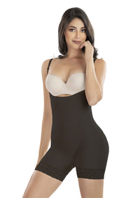 Body Faja Tipo Bóxer Encaje Siliconado Premium Smart Secret
