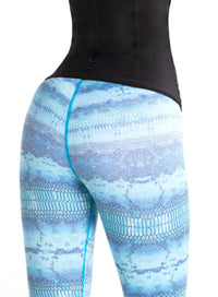 Calza Tipo Leggings Reductora POWER SLIM Cobra Azul Ref.: 7035e